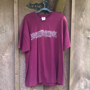 Harley Davidson Men’s Burgundy T-Shirt